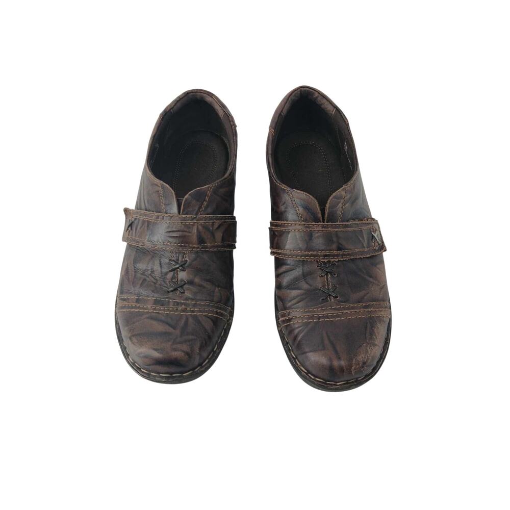 Leather Clark clog shoes